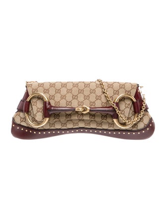 Gucci GG Canvas Horsebit Chain