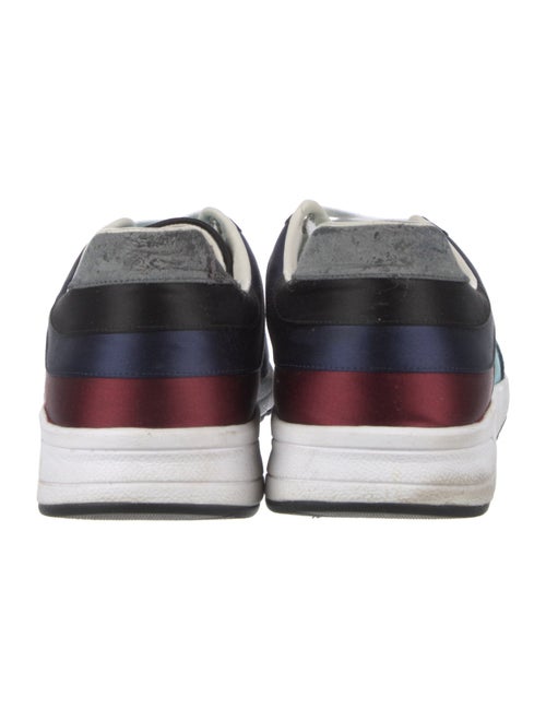 Gucci Satin Colorblock Pattern Athletic Sneakers