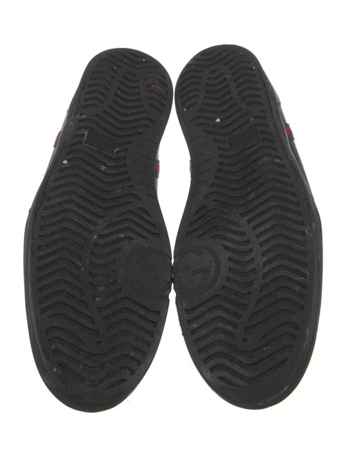 Gucci Web Accent Leather Sneakers