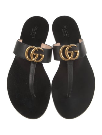 Gucci Marmont Double G Logo Slides