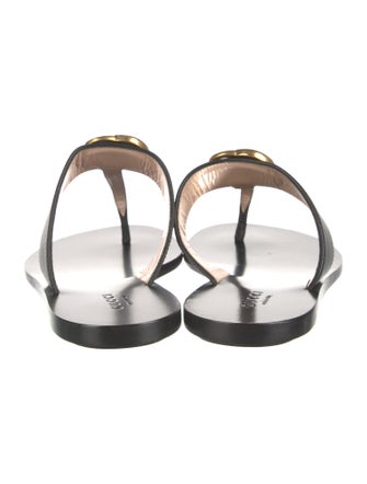 Gucci Marmont Double G Logo Slides