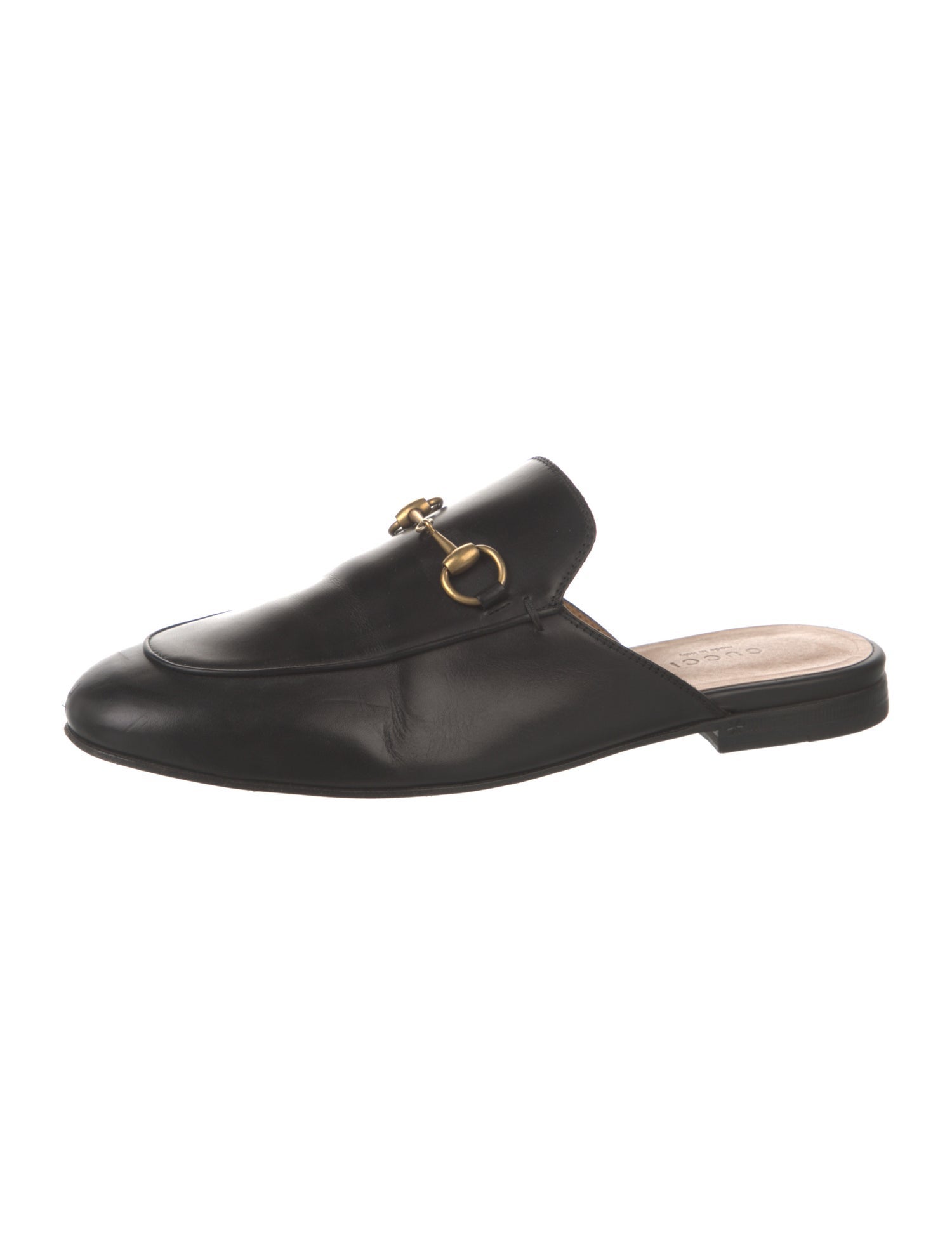 Gucci Horsebit Accent Leather Mules