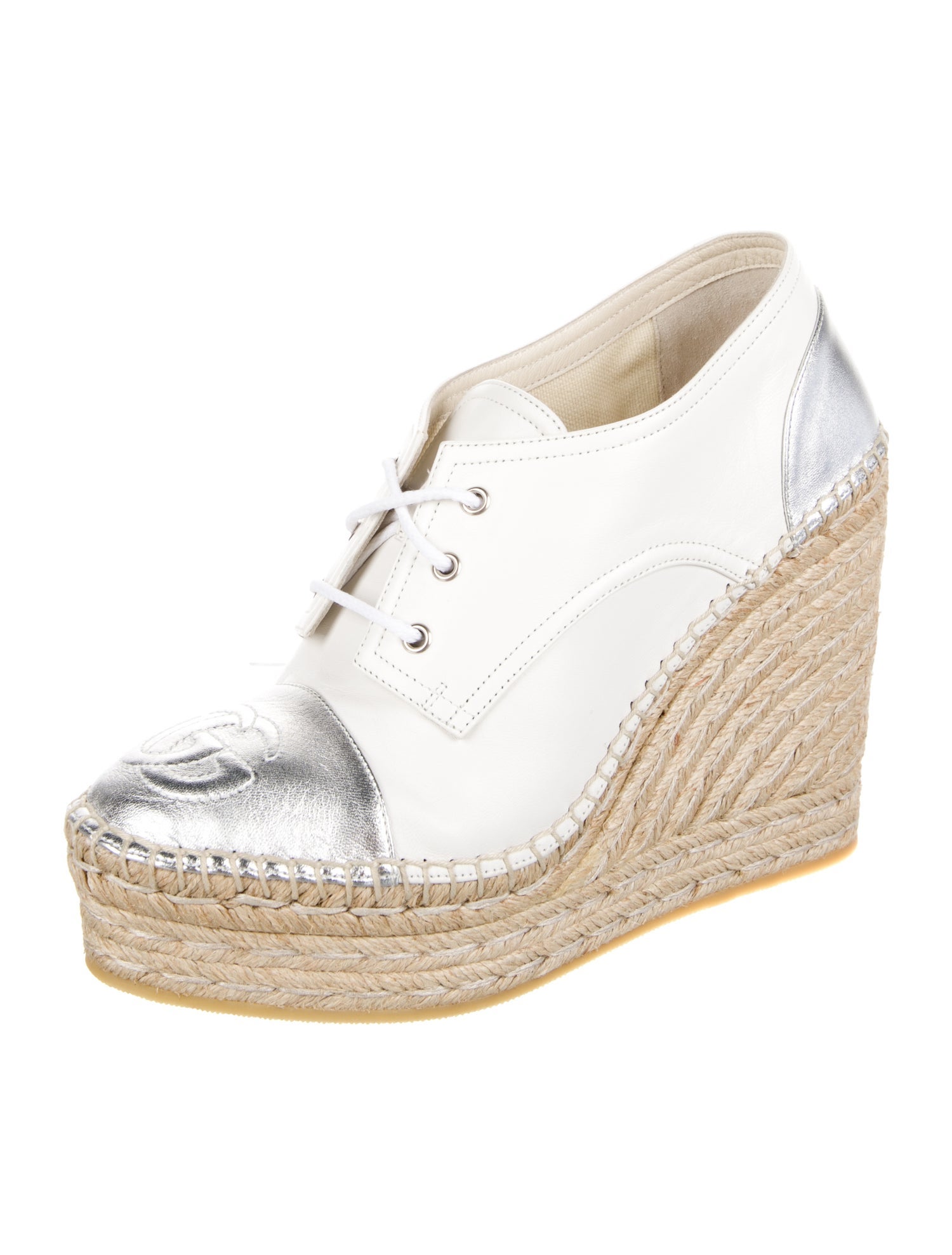 Gucci Pilar Espadrille Double G Logo Pumps w/ Tags