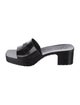 Gucci Platform Block Heel Rubber Slides