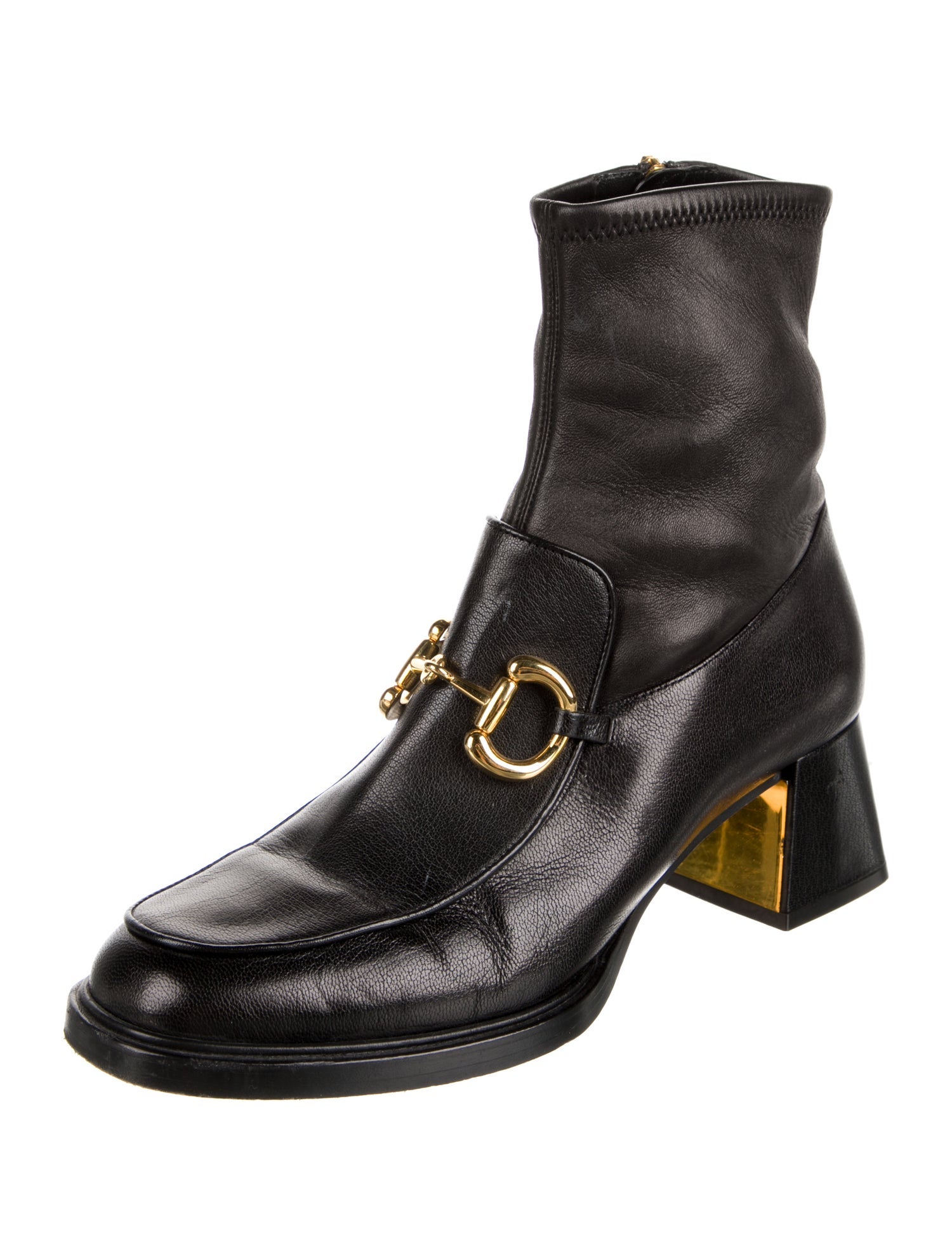 Gucci 1955 Horsebit Accent Leather Boots