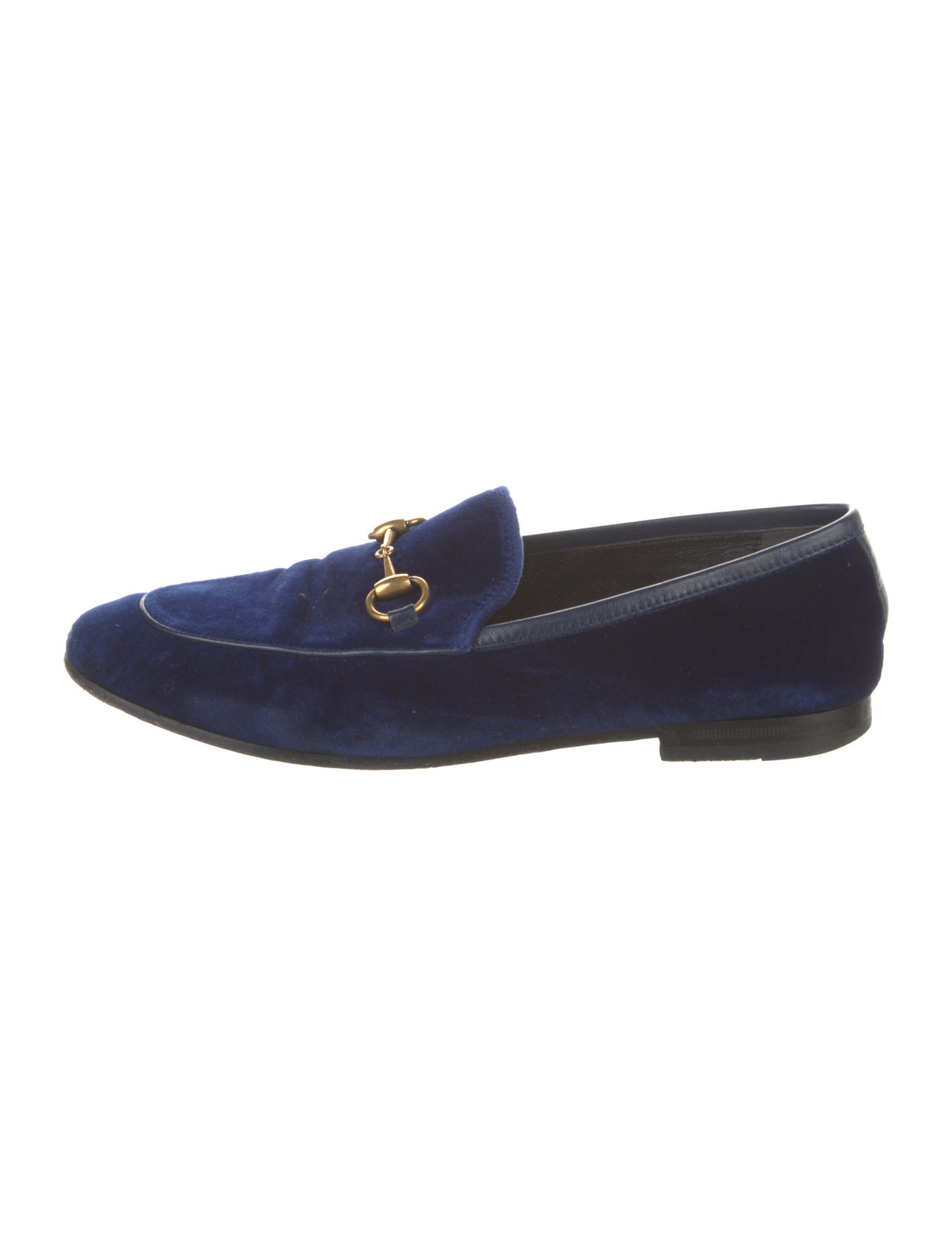 Gucci Horsebit Accent Velvet Loafers