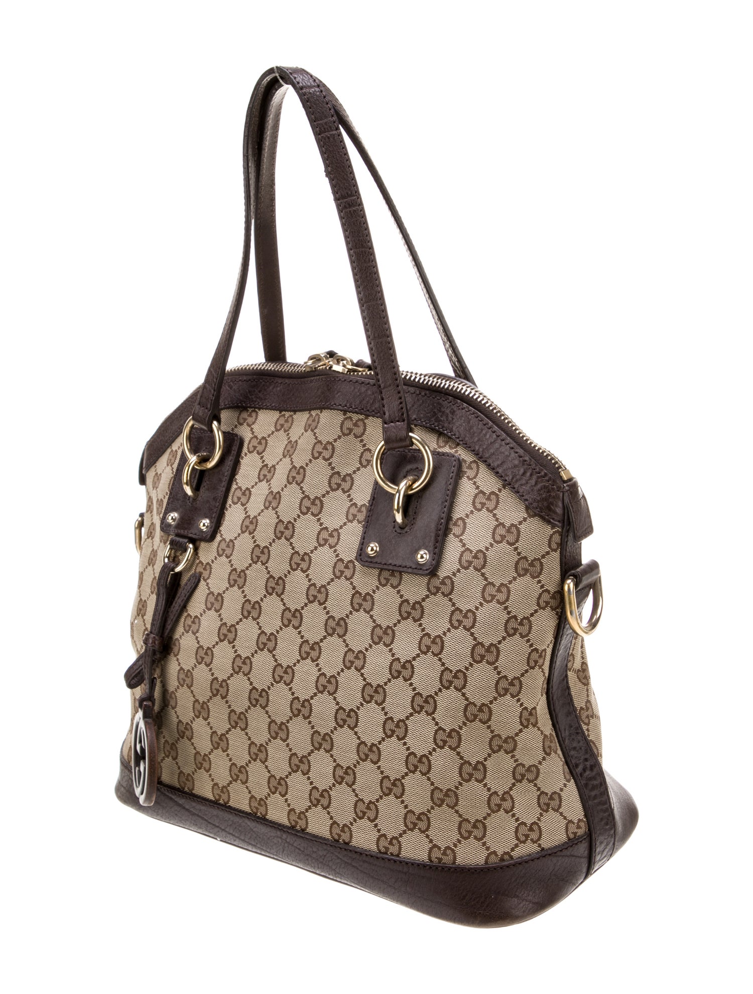 Gucci GG Canvas Top Handle Bag Medium