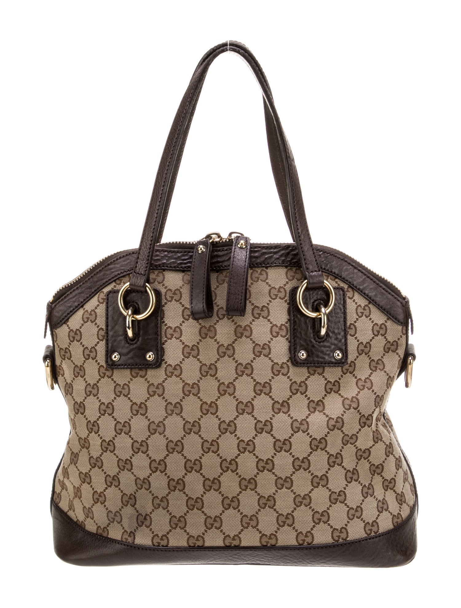 Gucci GG Canvas Top Handle Bag Medium