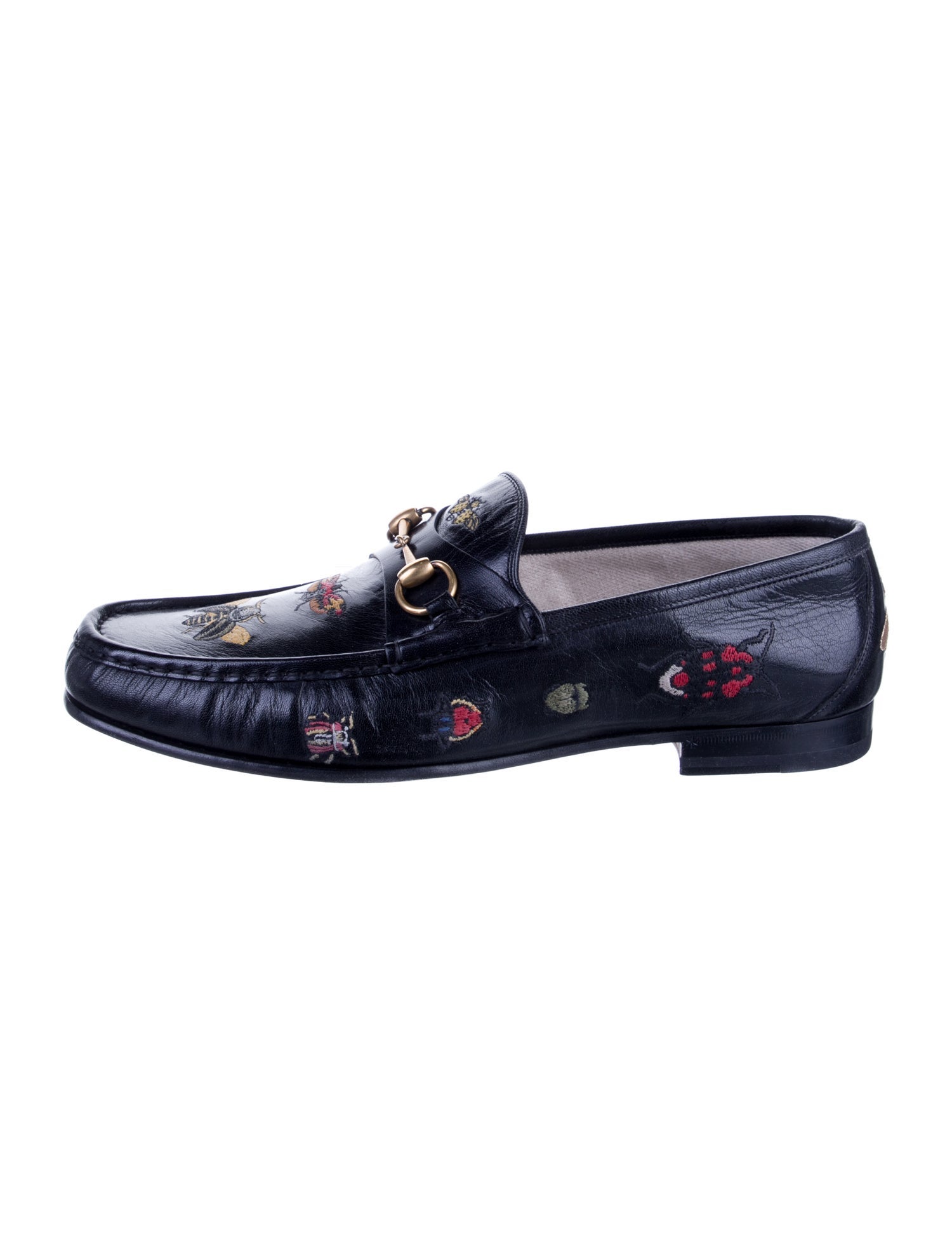 Gucci Horsebit Accent Leather Dress Loafers