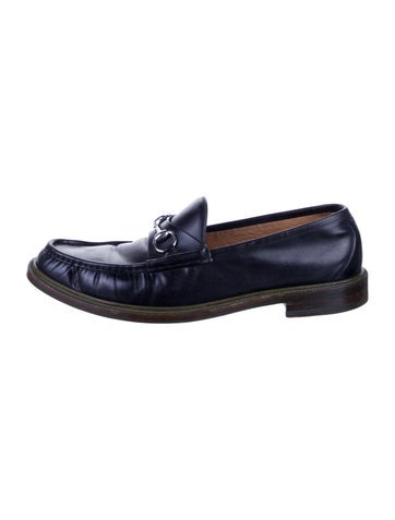 Gucci Loafers Horsebit Accent Leather UK 12.5 | 12