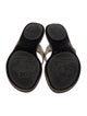 Gucci Double G Logo Leather Slides