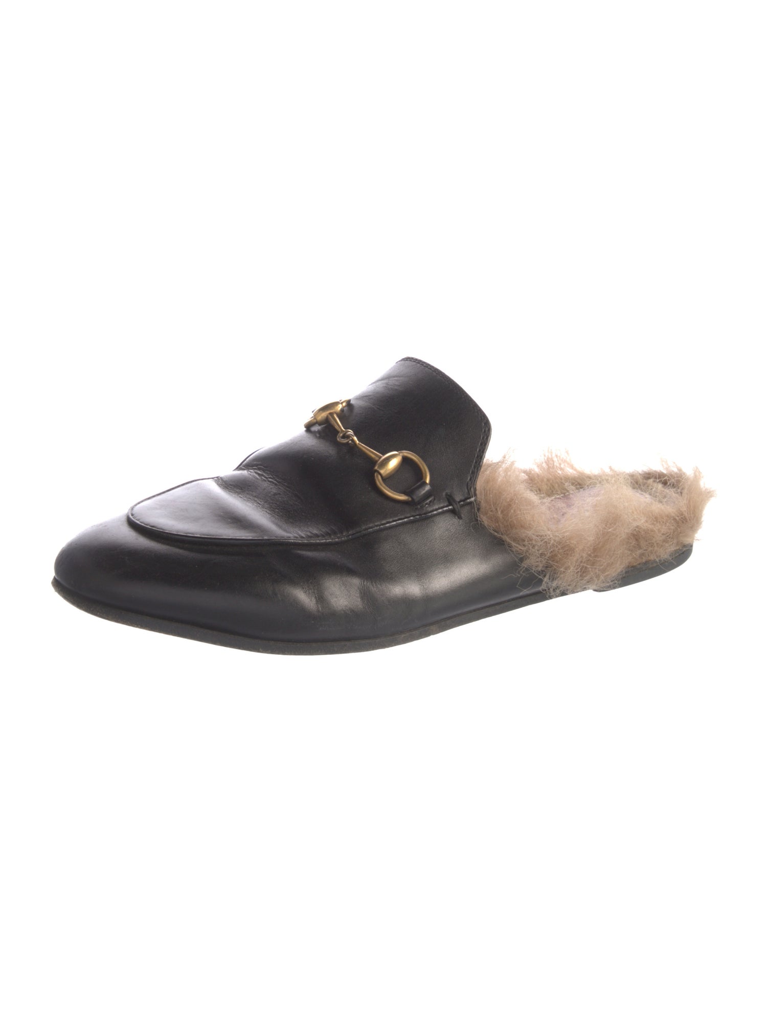 Gucci Princetown Horsebit Accent Mules