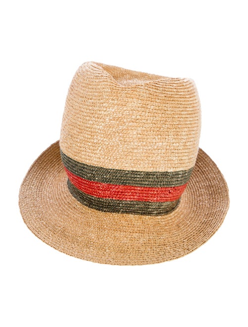 Gucci Straw Web Fedora