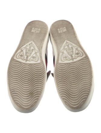 Gucci Leather Colorblock Pattern Sneakers