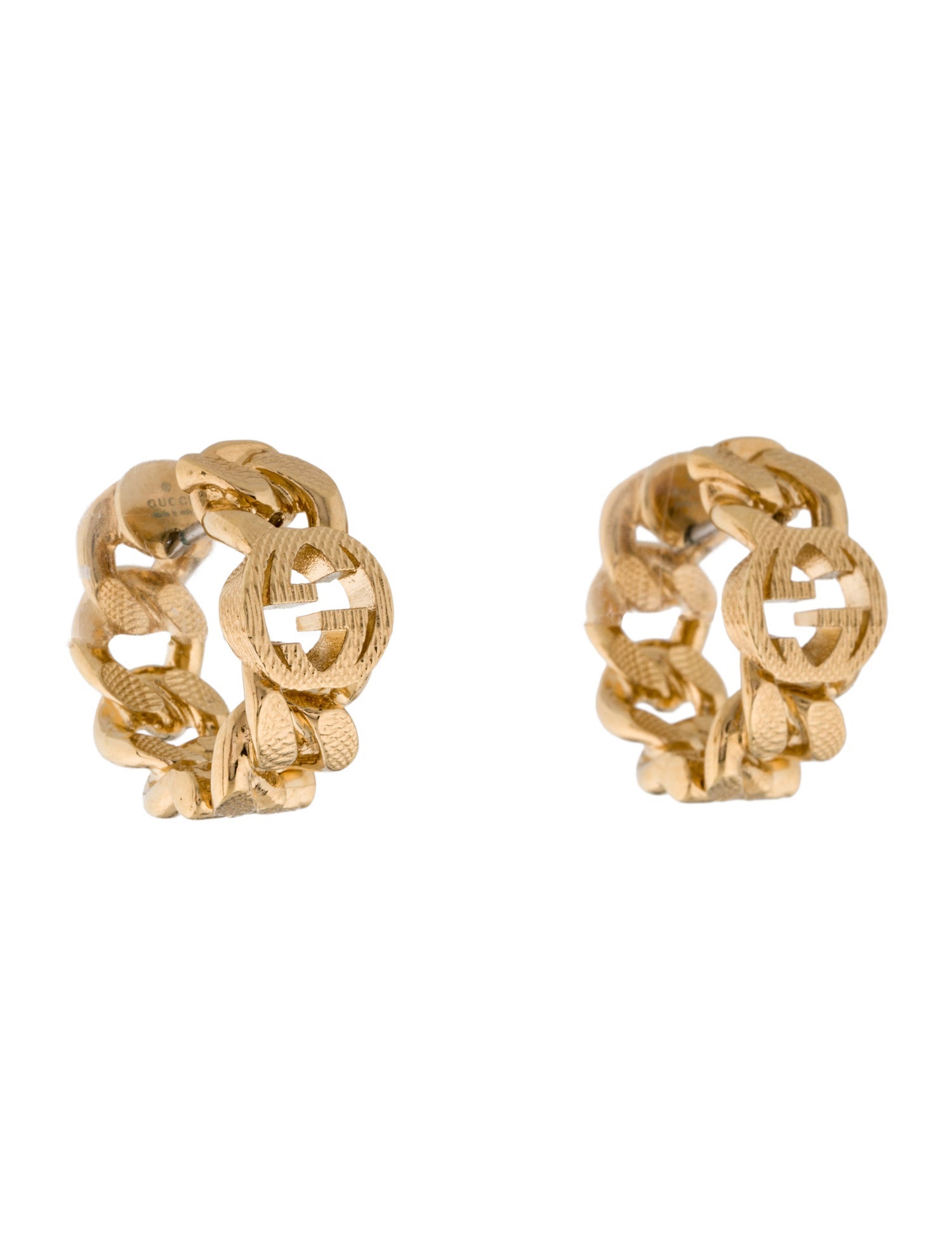 Gucci Interlocking Hoop Earrings
