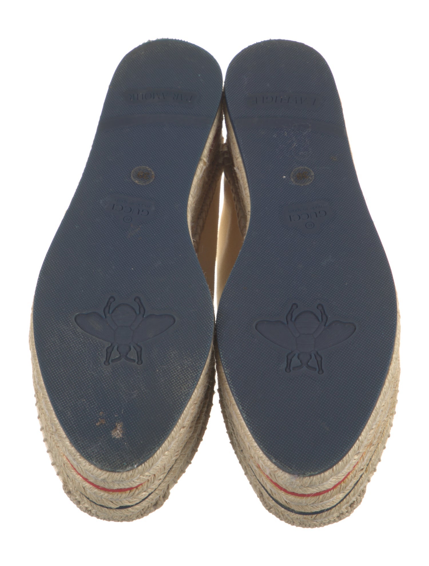 Gucci Web Accent Canvas Espadrilles