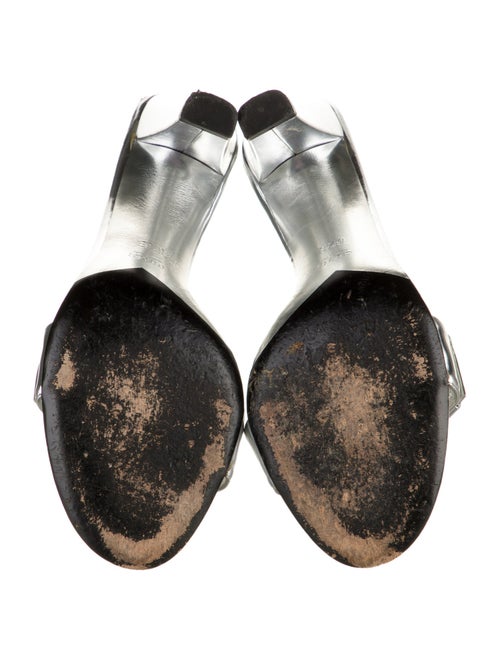 Gucci Hasler Horsebit Accent Leather Slides