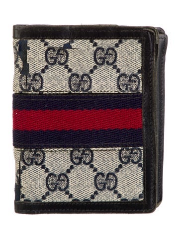 Gucci Wallets Vintage GG Canvas Card Holder
