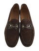 Gucci Horsebit Accent Suede Loafers