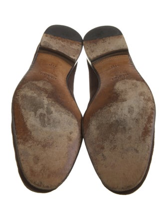 Gucci Horsebit Accent Suede Loafers