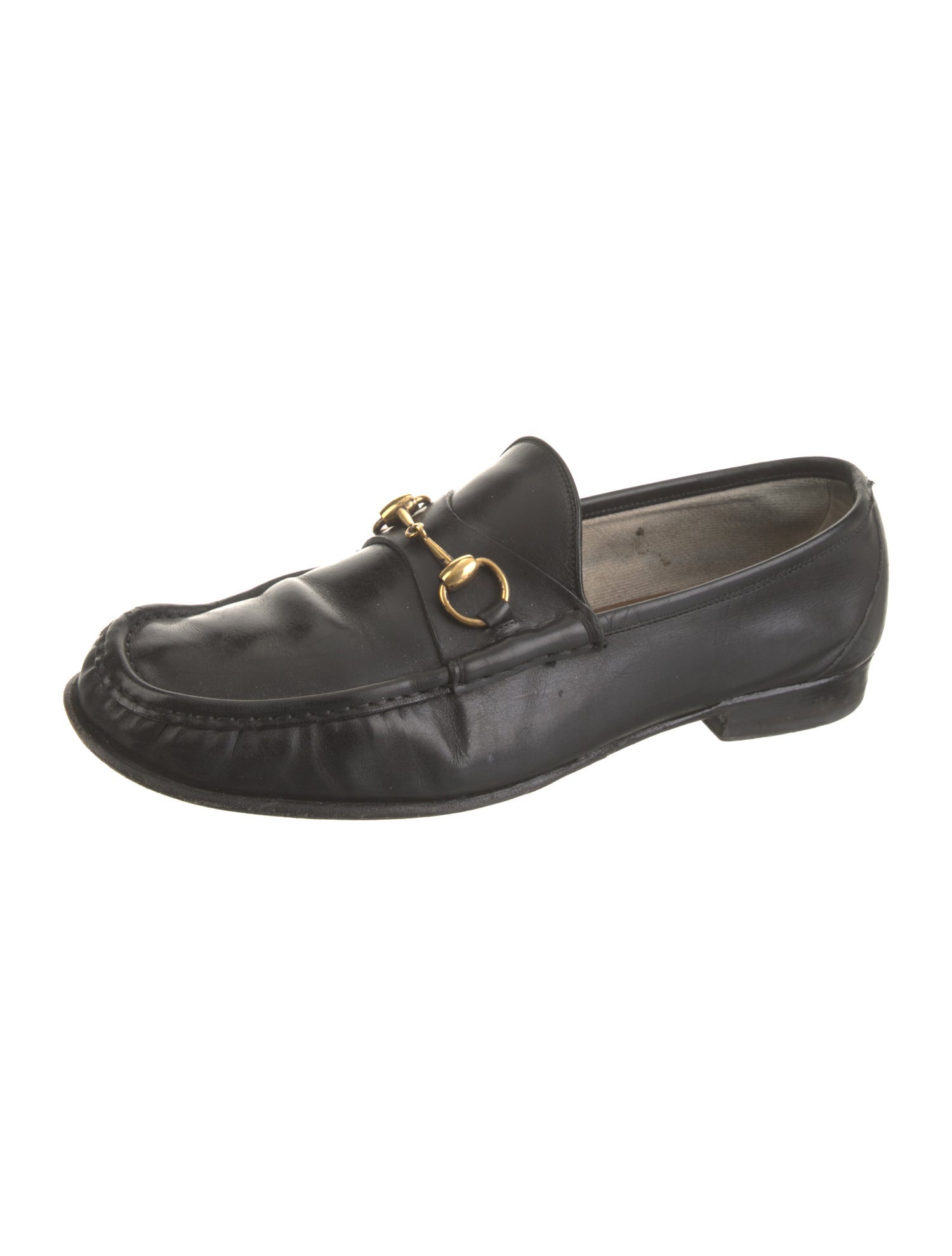 Gucci Vintage Horsebit Accent Loafers