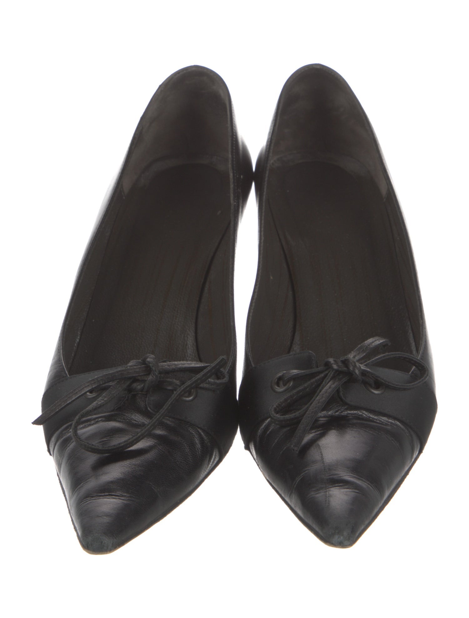 Gucci Leather Crystal Embellishments Pumps