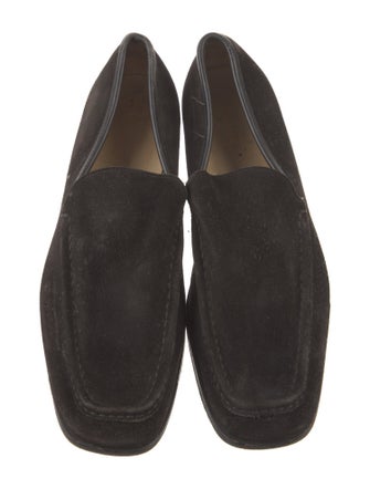 Gucci Horsebit Accent Suede Loafers