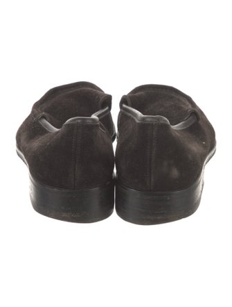 Gucci Horsebit Accent Suede Loafers