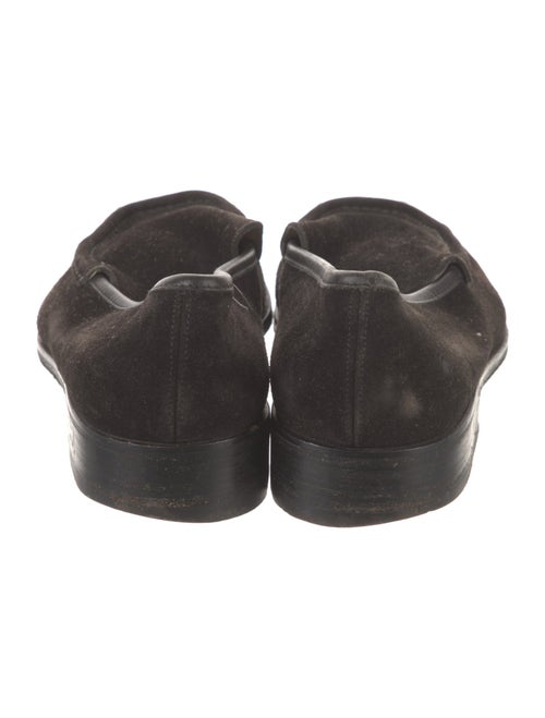 Gucci Horsebit Accent Suede Loafers