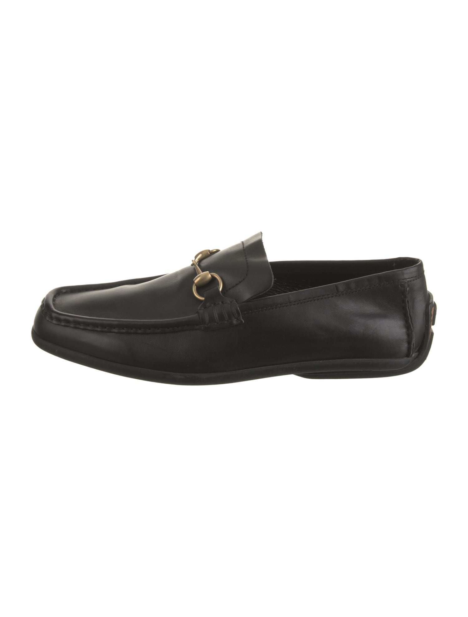 Gucci Horsebit Accent Leather Loafers