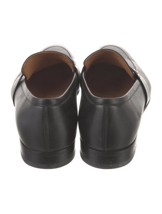 Gucci Interlocking G Logo Leather Loafers