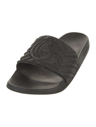 Gucci Double G Logo Rubber Slides