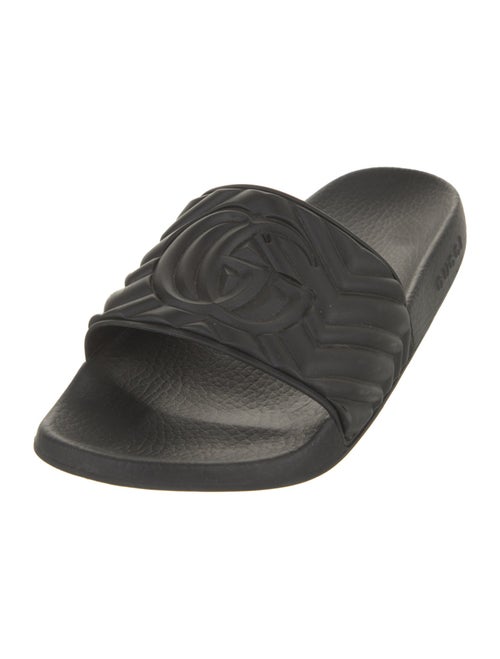 Gucci Double G Logo Rubber Slides