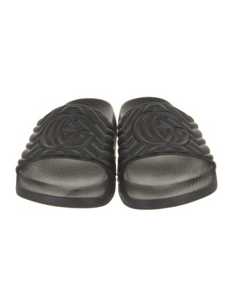 Gucci Double G Logo Rubber Slides