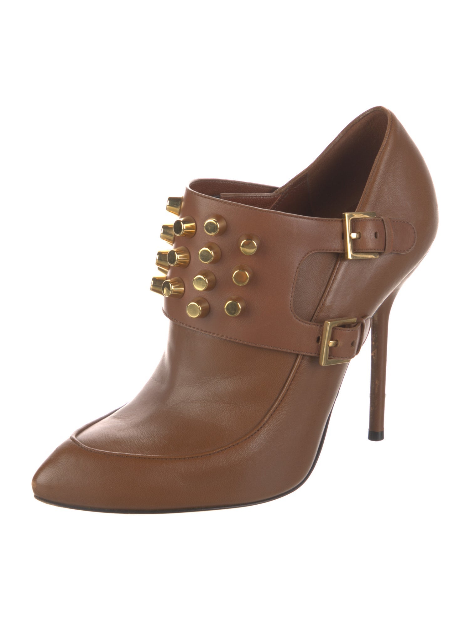 Gucci Alexandra Leather Lace-Up Boots