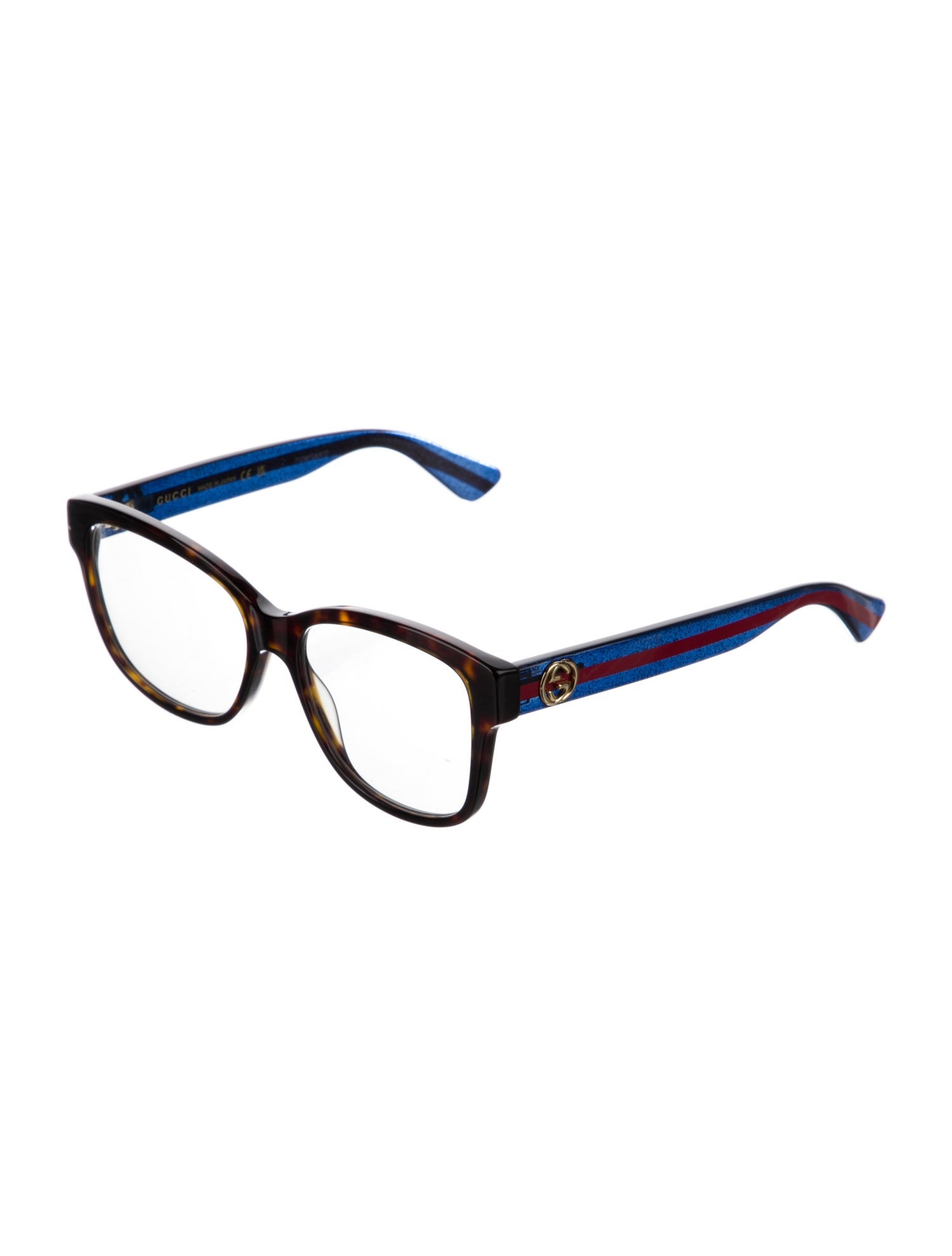 Gucci Interlocking G Logo Square Eyeglasses
