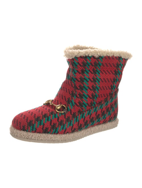 Gucci Horsebit Accent Wool Boots