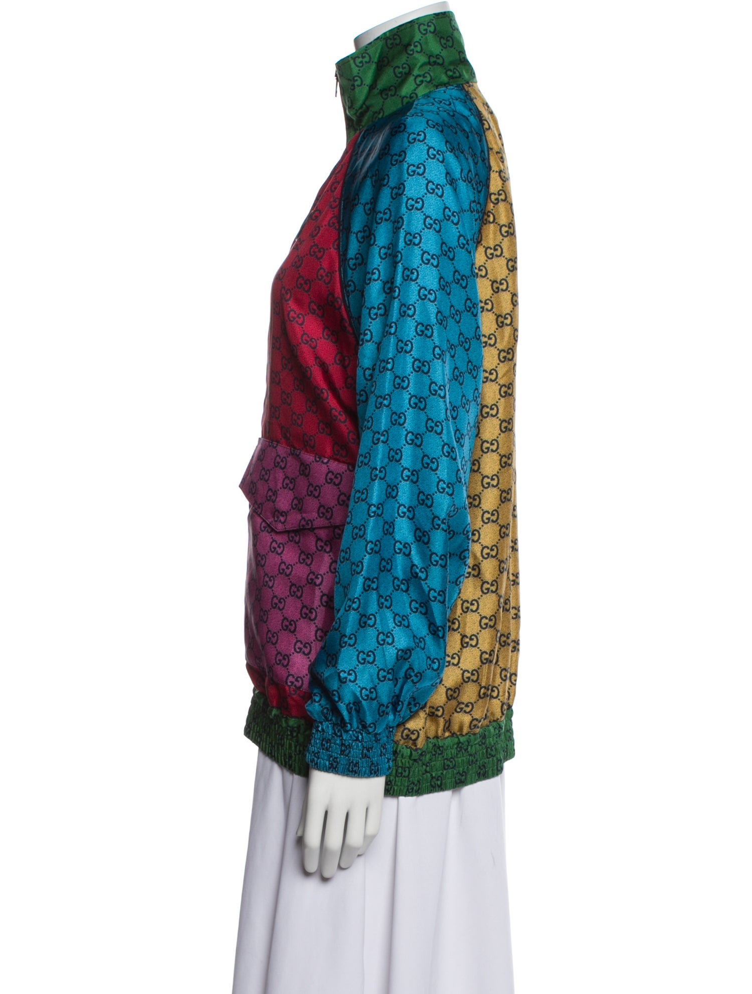 Gucci Silk Printed Jacket