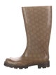 Gucci GG Logo Rubber Rain Boots