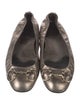 Gucci Horsebit Accent Leather Ballet Flats