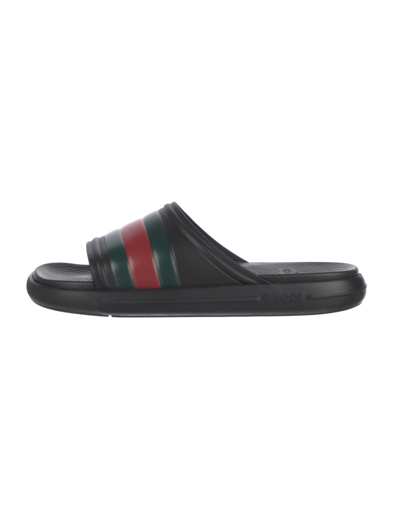 Gucci Web Accent Rubber Slides