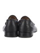 Gucci Web Accent Leather Loafers