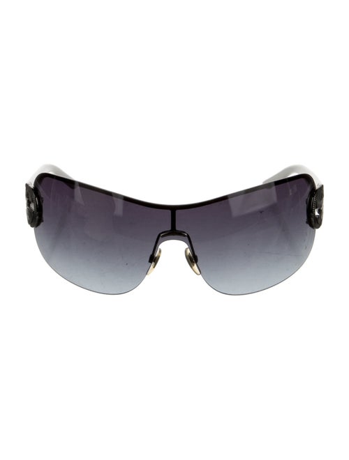 Gucci Interlocking G Logo Shield Sunglasses