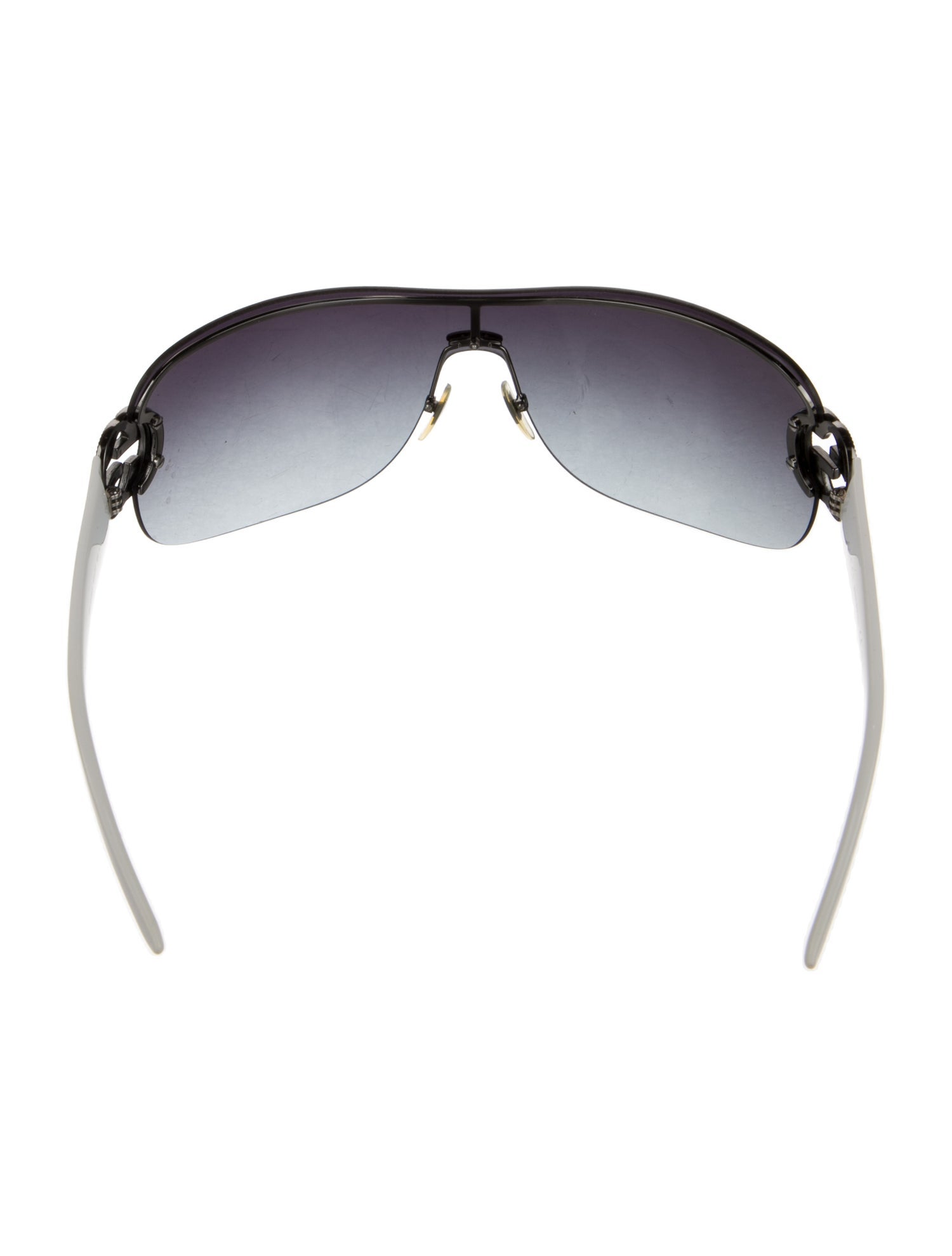 Gucci Interlocking G Logo Shield Sunglasses