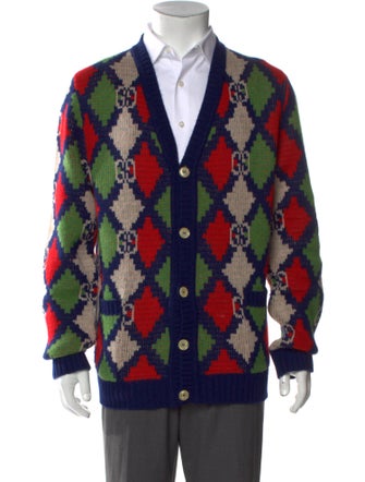 Gucci GG Logo Wool Cardigan