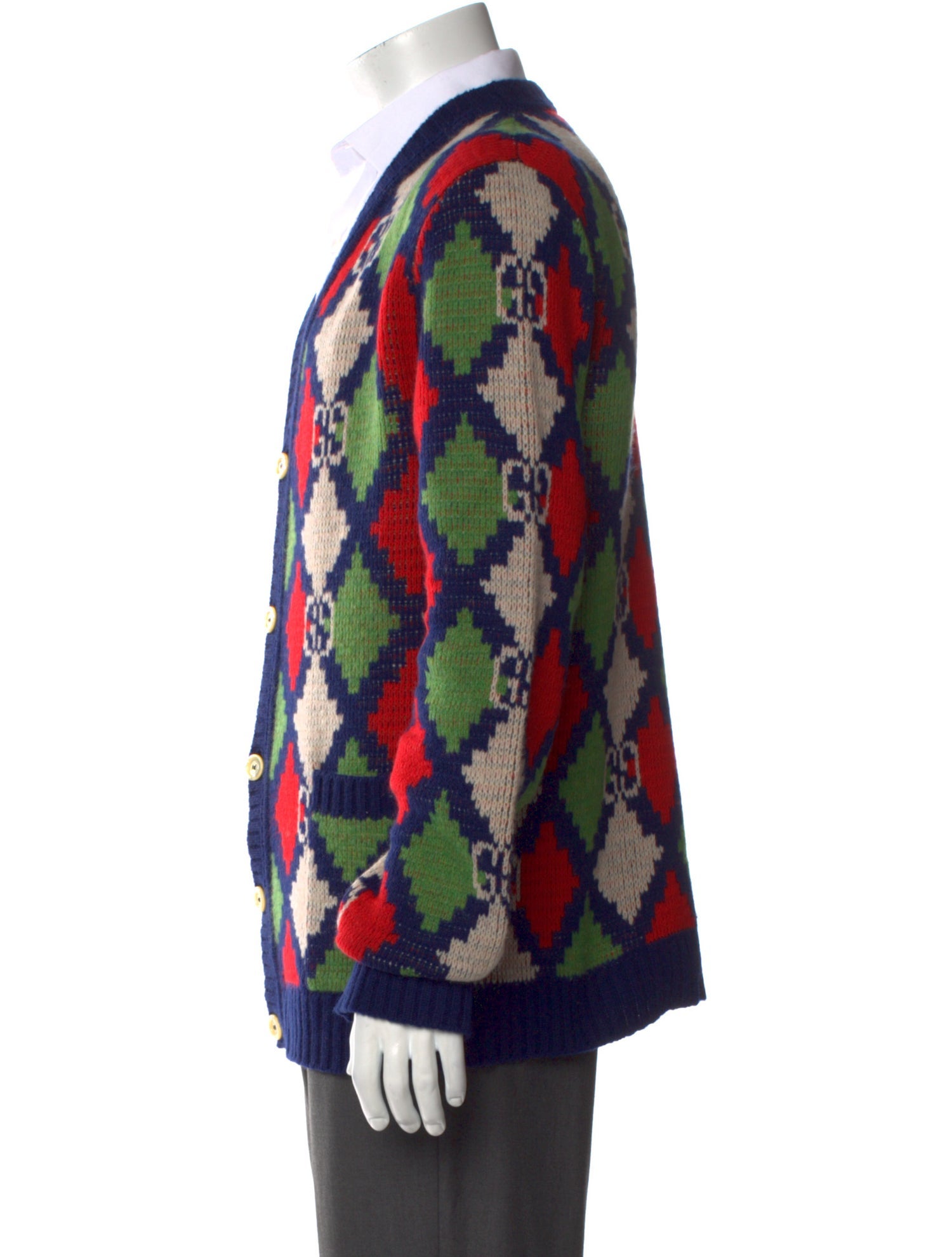 Gucci GG Logo Wool Cardigan