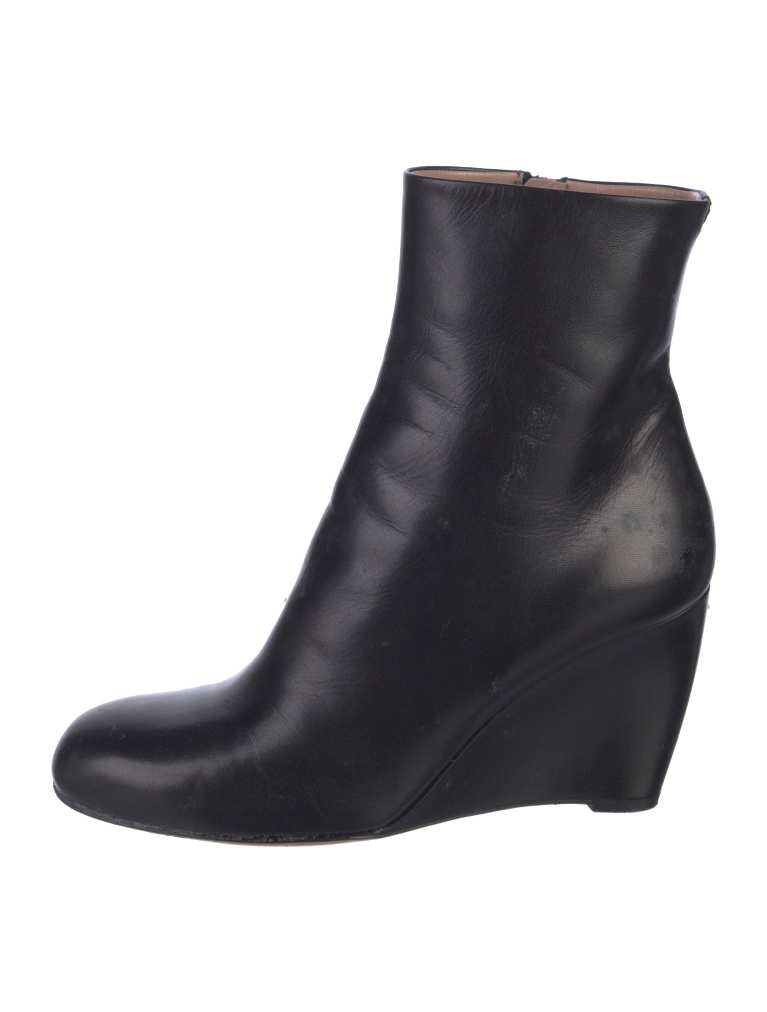 Gucci Interlocking G Logo Leather Boots