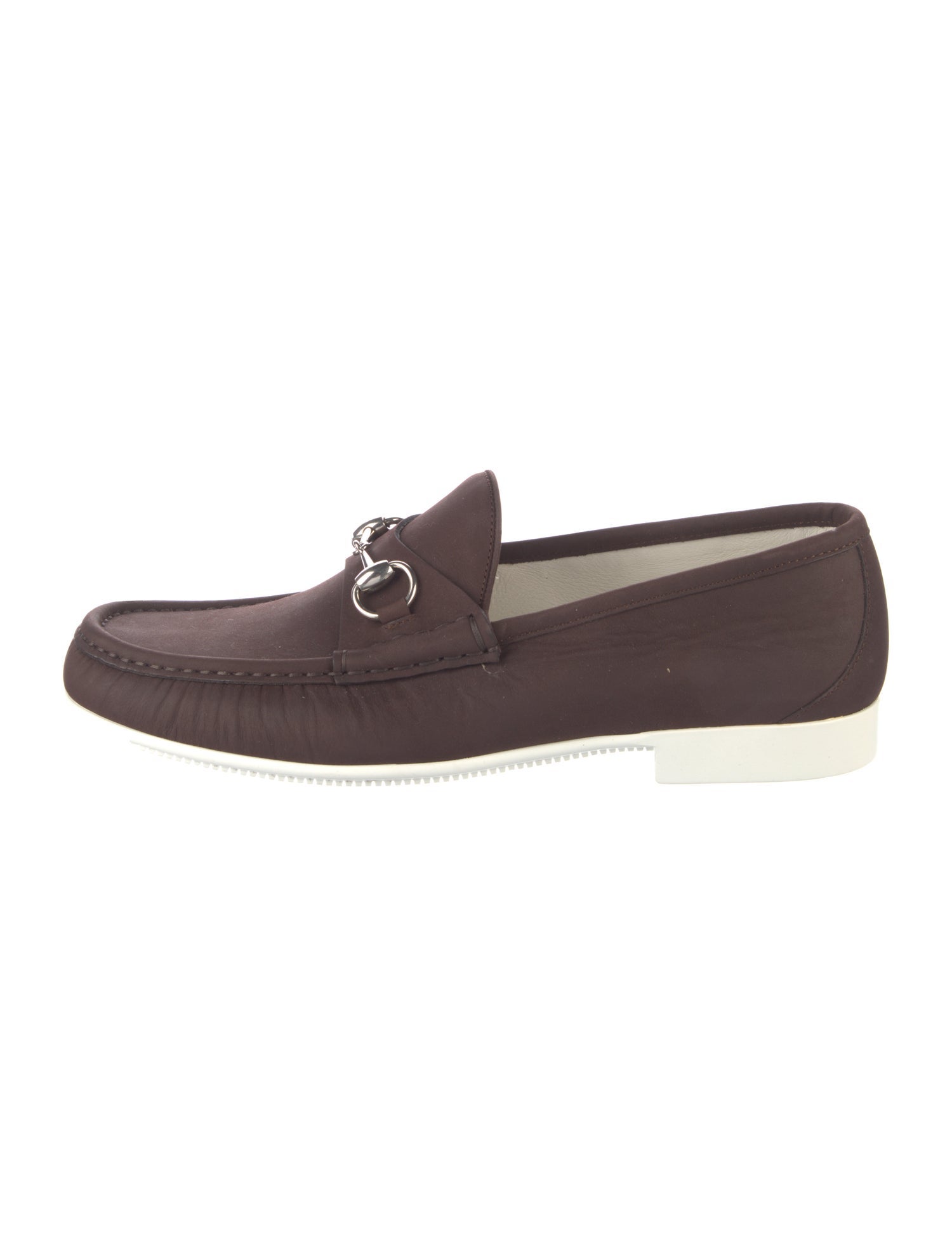 Gucci Horsebit Accent Suede Dress Loafers