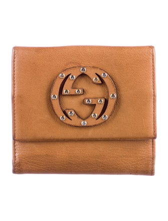 Gucci Vintage Interlocking G Logo Compact Wallet