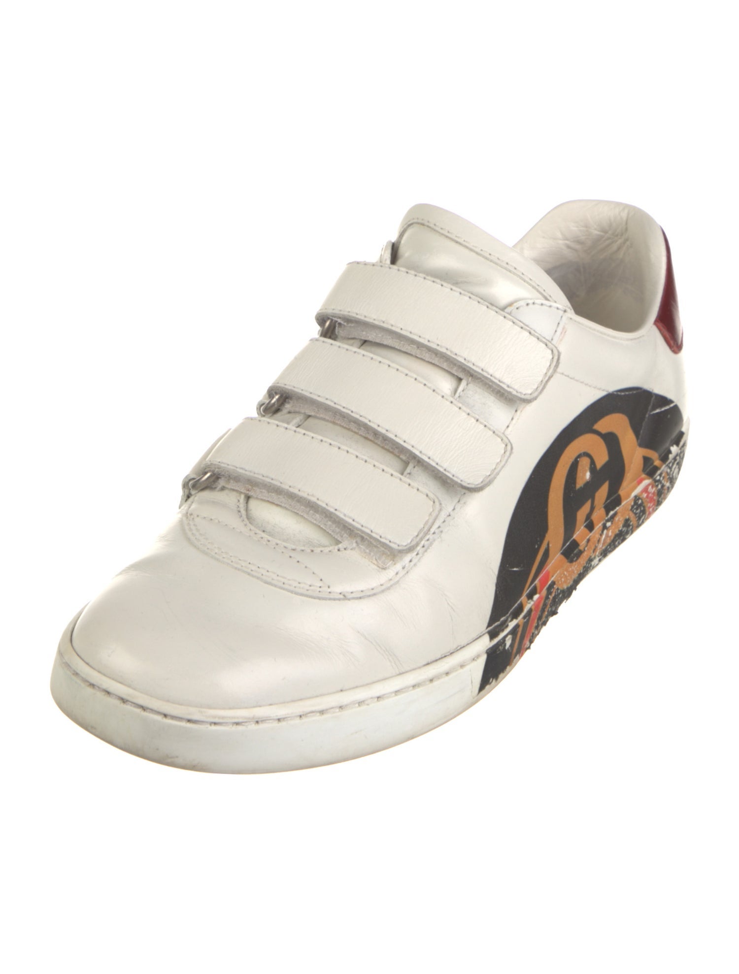 Gucci Interlocking G Logo Leather Sneakers